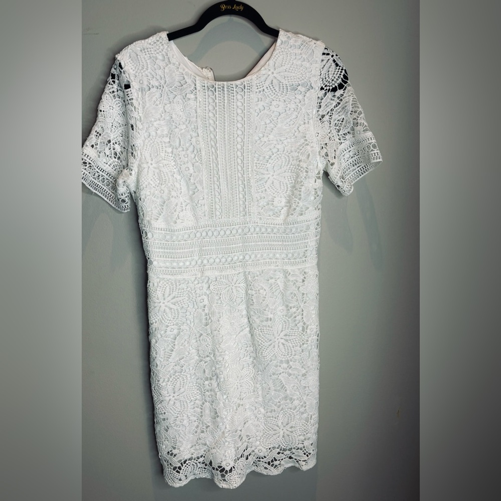 She + Sky White dress